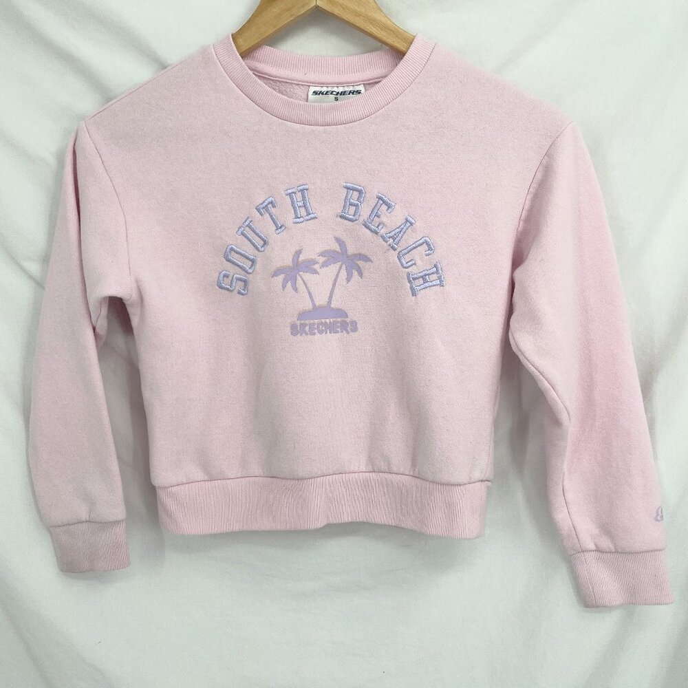 Child Light Pink Skechers South Beach Sweatshirt
